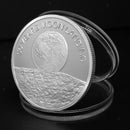 4pc 2019 Moon Landing Commemorative Challenge Coin Art Collectibles 40mm