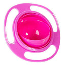 Baby Toddler Non-Spill Gyro Bowl 360 Rotating Spill-proof Feeding Bowl
