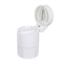 Portable 4 Layer Pill Tablet Crusher Grinder Splitter Divider Storage B OLA