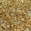 1000Pcs Golden Tone Mini Safety Pins for Brooch Badge Fastening Sewing Cra RQU
