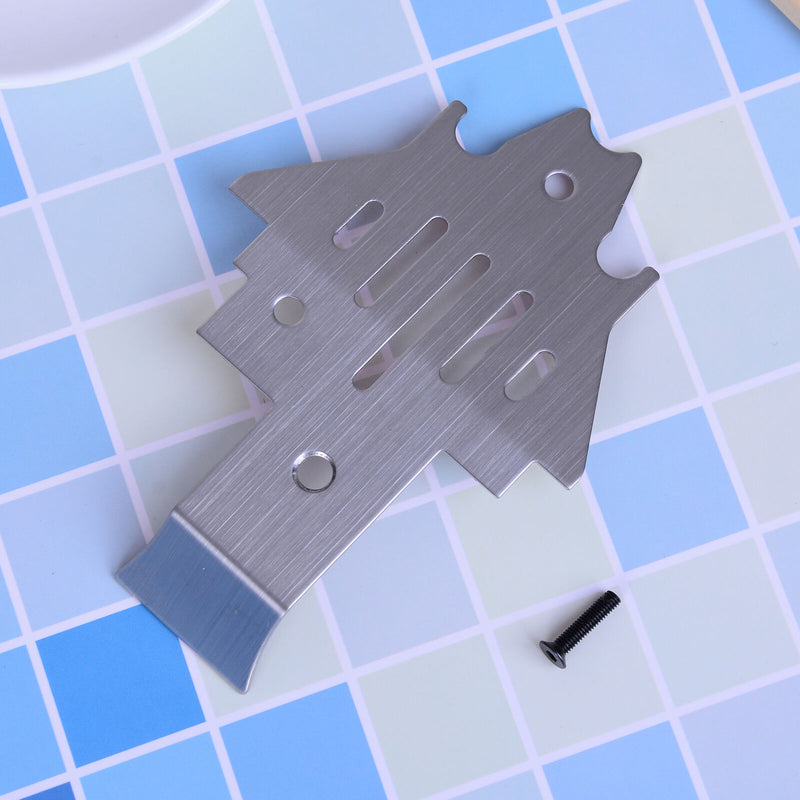 Trx4 stainless steel chassis armor protection skid plate for 1/10 rc crawler 3C