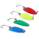 10pcs 2.8g/5cm Metal Spinner Spoon Fishing Lures Hard Copper Sequin Baits