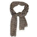 Women Fashion Leopard Printed Scarf Autumn Chiffon Long Shawls Scarves