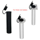 Black Rubber 2" Fishing Rod Holder Rack Insert Tube Protective Protector Tool