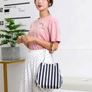 Big Stripe Shoulder Handbags Shopping Bag Beach Handbag New Fashion Canvas