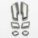 Chrome Door Set Adjustment Button Switch Cover For Mercedes-Benz E-Clas DTA