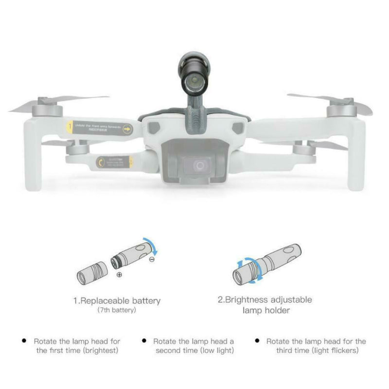 Drone Accs LED Light Night Flight Searchlight Lamp for DJI Mavic Mini Practical