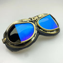 Retro Pilot Motorcycle Dirt Bike ATV Goggles - Helmet Sunglasses UV Resistant