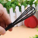 Mini Whisk Egg Beating Beater Metal Silicone Head Kitchen Tool Mixer Hand-Held