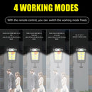120 COB Solar Wall Light Waterproof Motion Sensor Remote Control Lamp A