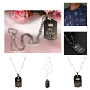 2 Pieces Titian Steel Pendant Necklace Couples I Said Of His King Queen