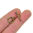 50 Set Round Toggle Clasps Bracelet Necklace Jewelry OT Clasps DIY Crafts
