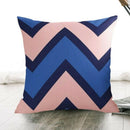 Decorative Throw Pillow Covers Modern Simple Geometric Style Cotton Linen B
