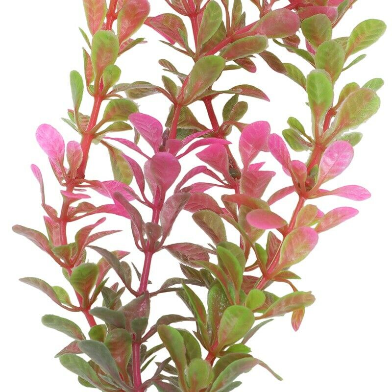 18cm Artificial Plastic Plant Aquarium Decoration - Fuschia P2S4