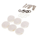 6x Plastic Acoustic/Electric Guitar Tuning Peg Button Machine Head Cap
