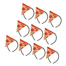 10pcs Women Girls Pizza Fast Food Headband Headpiece Birthday Party Dress up