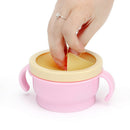 Baby Toddler Snack Bowls Feeding Food Dish Non Spill Proof w/ Lids Tableware