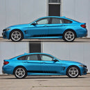 1 Pair 150x9cm PVC Vinyl Car Stickers Long Stripe Totem Auto Side Skirt Decals