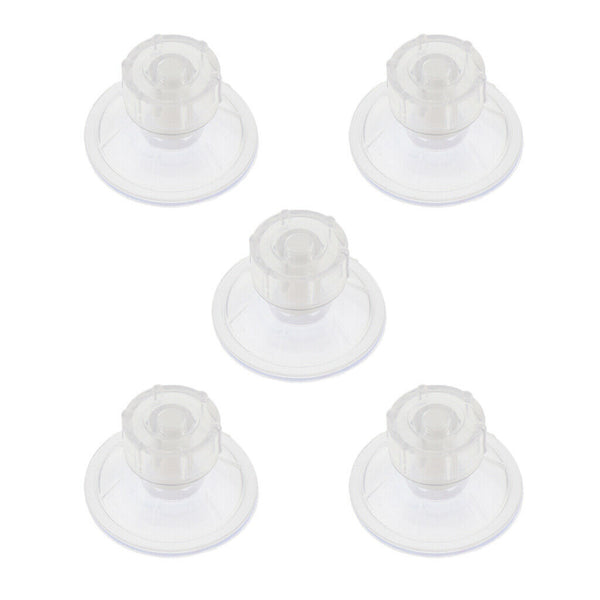 5 Pcs Clear Plastic Sunction Cups for Small Fish Shrimp Isolation Box,Aquarium