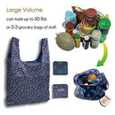 6pcs Plastic Folding Shopping Tote Shoulder Hangbag Washable Reusable Pouch SN9F
