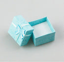 5 Pcs Square Jewellery Box LightBlue Jewelry Gift Boxes Case For Ring GD3C