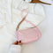 Women Casual Handbag Simple Nylon Daily Female Totes Shoulder Bags (Pink) A#S