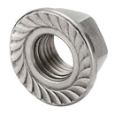 20pcs 304 Stainless Steel Hex Head Serrated Spinlock Flange Nuts M3