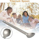 1pc Titanium Spoon Long Spoon Outdoor Camping Tableware useful Favor Favor N6W3