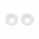 2PCS 0 Gauge 8mm Silicone Tunnel Ear Plug Expander Stretcher (White)