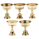 1Pc Copper Candle Ghee Lamp Holder Tibetan Oil Lamp Home Decor Caliber 6.5cm