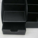 7 Storage Compartments Multifunctional PU Leather Office Desk Organizer,Bus W7A4