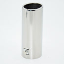 Chrome Stainless Steel Car SUV Rear Round Exhaust Pipe Tail Muffler Tip 64mm
