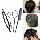 79Pcs/Set Hair Accessories Braider Donut Hair Clips For Women Rubber Band R S1M6