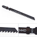 10pcs T144D HCS T-Shank Curved Wood Fast Cutting Jig Saw Blades Serration FT