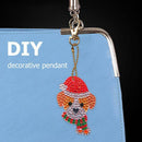 4pcs DIY Full Drill Special Shaped Diamond Painting Xmas Animal Key Rings