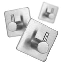 4pcs Stainless Steel Bathroom Hook Rustproof Self-adhesive Home Wall Hanger