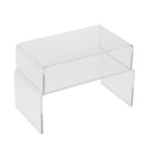 Acrylic Riser Display Shelf for Amiibo Funko Pops Figures Clear