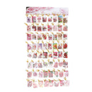 320pcs Paper Flower Theme Message Cards Hanging Wishes Gift Tag Party Supply
