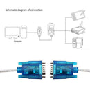 USB 2.0 To RS232 COM Port 9 Pin Serial DB25 DB9 Adapter Converter Cable K8F7