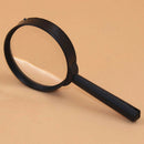 New 5X Hand Held Reading Magnifying Glass Lens Jewelry Loupe Zoomer 60mm Black