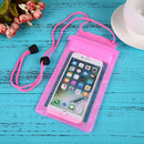 Strong 3 Layer Sealing Waterproof Smart Phone Pouch for Water Sport(Pink)