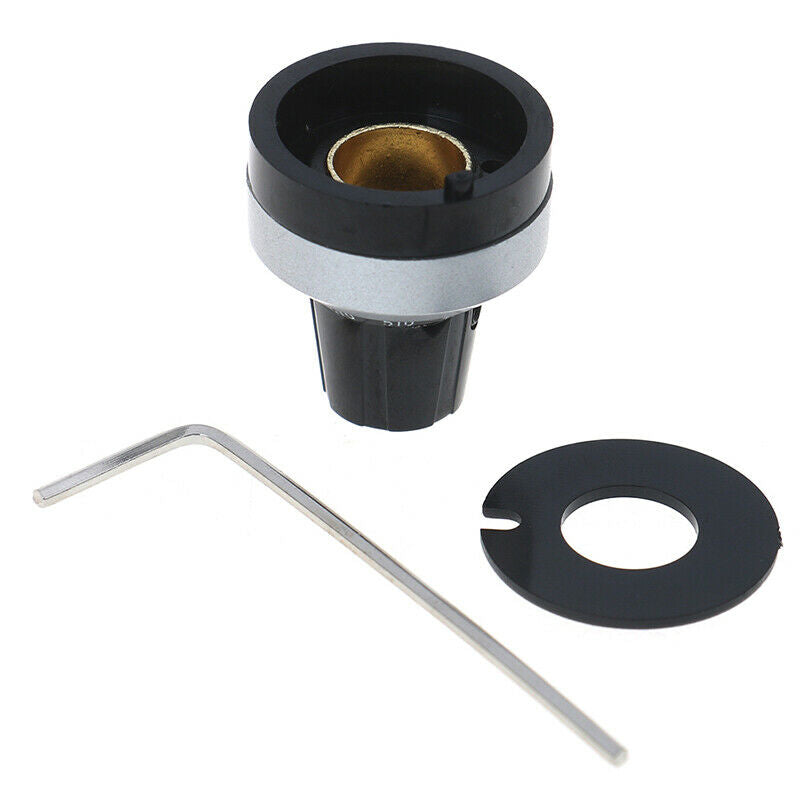 1Set 4mm Dia Potentiometer knob lockable Hat Precise Dial rotary knob 3590S. Gw