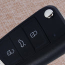 Blank Folding Key FOB Case Shell Replacement Uncut Blade fit for VW Golf 7 MK7