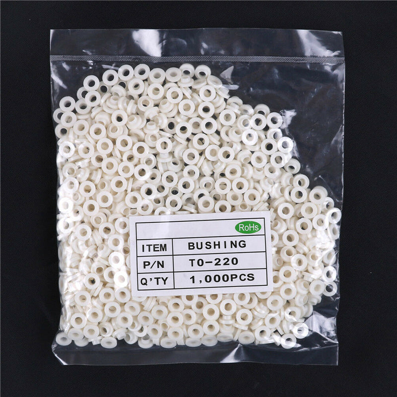 1000PCS Insulating Tablets Insulation Bushing Transistor Pads Circle TO-220 Oh