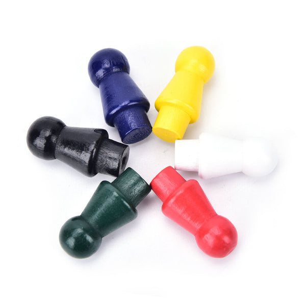 1 set chinese checkers 6 color of wooden checker replacement game parts newestME