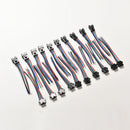 20pcs Male&Female 4 Pin Connector with wire for 5050/3528 RGB Led Driver Stri ï¼W
