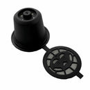 6 reusable coffee filters, filled coffee capsule shell with 2 plastic spoon H8Y1
