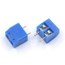 20 PCS KF301-2P 5.08mm Pitch 2pin Plug-in Screw Blue Terminal Block O7I7 Co L6T3