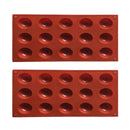 2x Half Ball Sphere Silicone Cake Mold Muffin Chocolate Cookie Baking Mou ATN