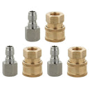6Pcs Pressure Washer Hose Connector 1/4" G Quick Coupler Male & Female